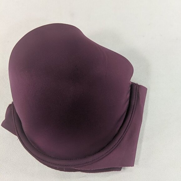 Victoria's Secret 34DD Bra Plum Purple Gold V Underwire Unpadded T-shirt - Picture 13 of 14